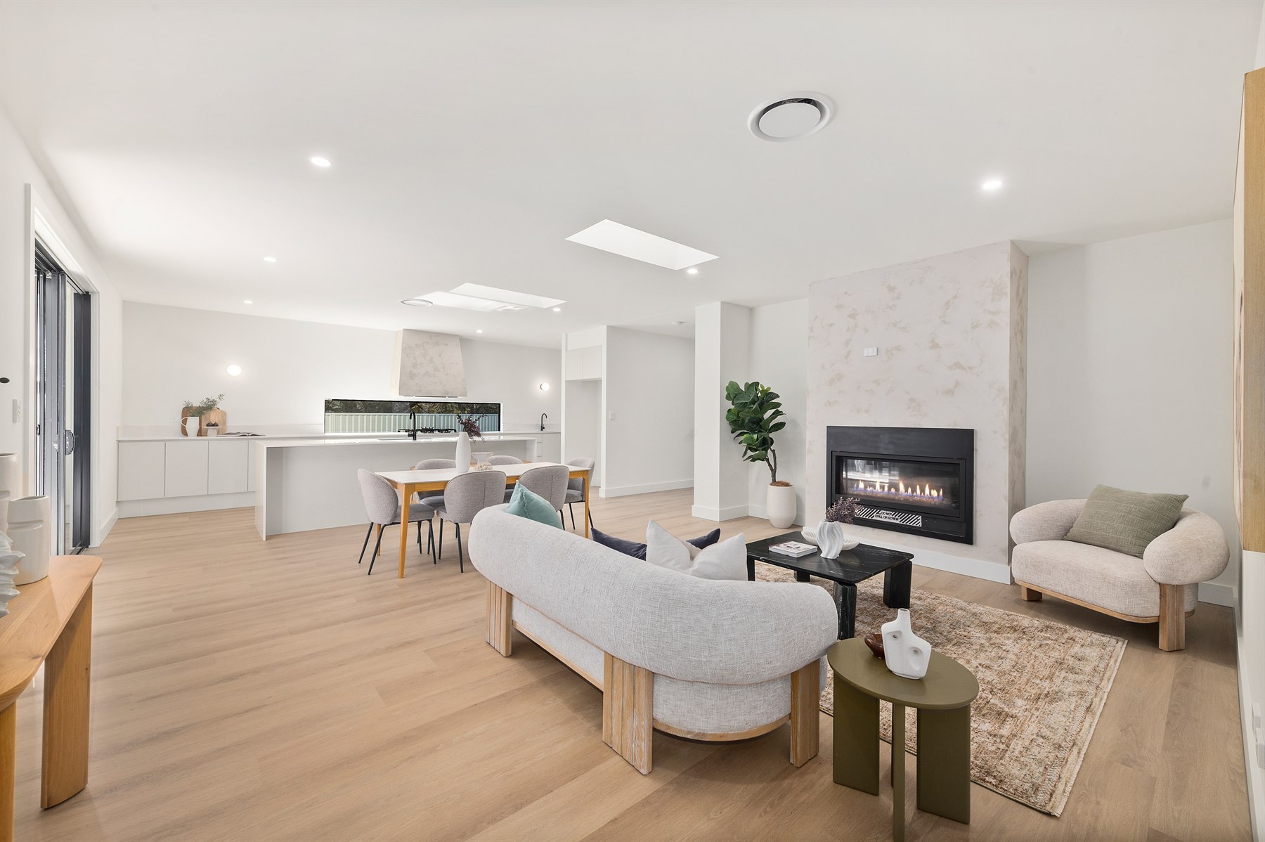 Completed residential home interior by Solid Building Group